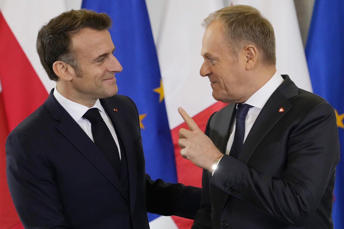 France’s Macron and Poland’s Tusk insist Ukraine must be at the heart of any potential peace talks