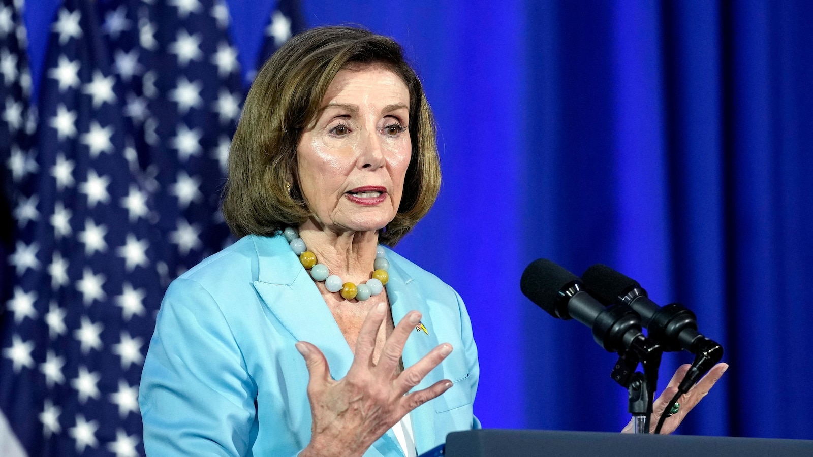 Pelosi has hip replacement surgery at a US military hospital in Germany after a fall